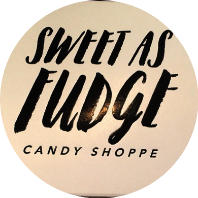 Sweet as Fudge Candy Shoppe logo