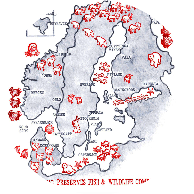 Nordic Preserves, Fish and Wildlife Company logo