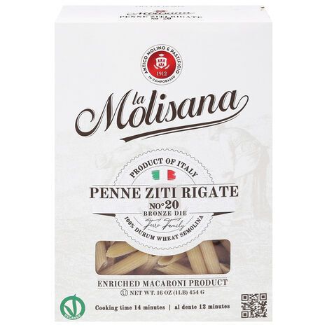 La Molisana Penne Ziti Rigate - 16 Ounces