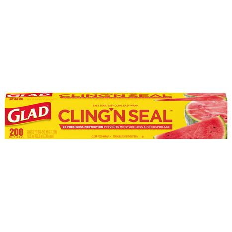 Glad Clear 200 Sq Ft Food Wrap - 1 Roll