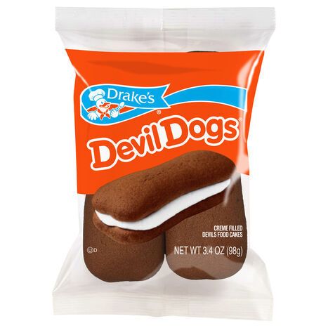 Drake's Devils Food Cakes, Creme Filled - 3.4 Ounces
