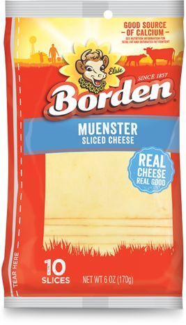 Borden Natural Muenster Cheese Slices - 6 Ounces