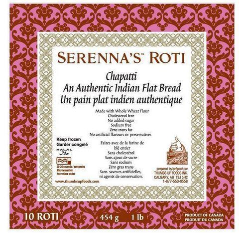 Serenna Roti Whole Wheat Chapathi - 454 Grams