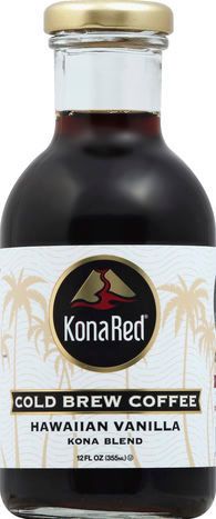 KonaRed Coffee, Cold Brew, Hawaiian Vanilla - 12 Fluid Ounces