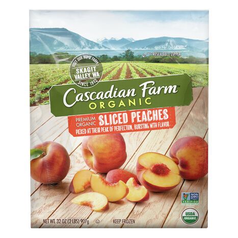 Cascadian Farm Peaches, Premium, Organic, Sliced - 32 Ounces