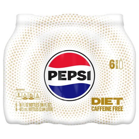 Pepsi Cola, Caffeine Free, Diet - 6 x 16 Fluid Ounces