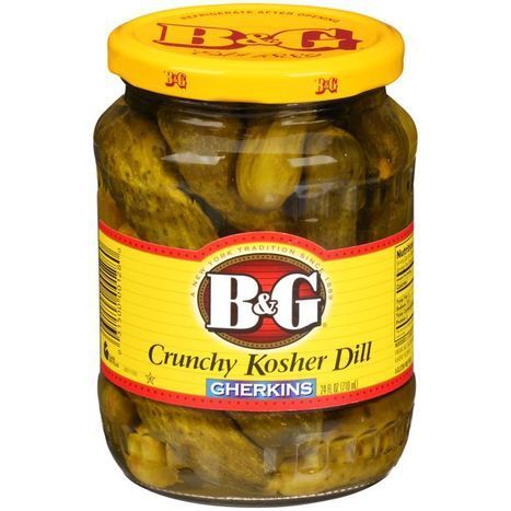 B&G Crunchy Kosher Dills Gherkins - 24 oz