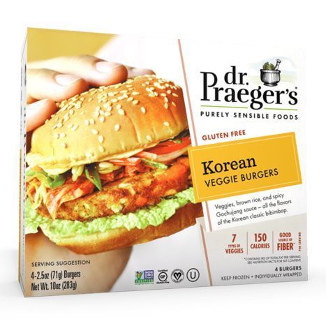 Dr Praeger’s Gluten Free Korean Veggie 4 Burgers - 10 Ounces