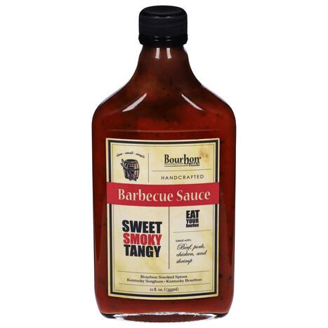 Bourbon Barrel Foods Barbecue Sauce, Sweet Smoky Tangy - 12 Fluid Ounces