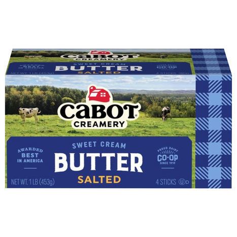 Cabot Creamery Butter, Sweet Cream, Salted - 4 Sticks