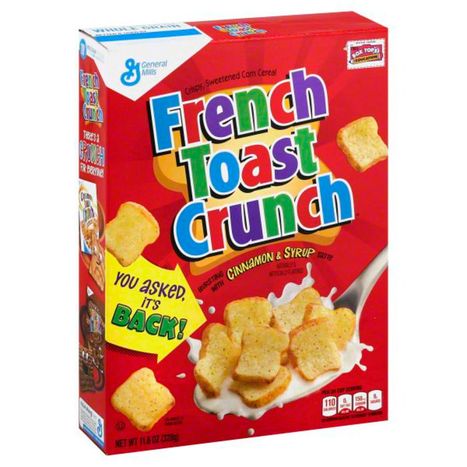 French Toast Crunch Cereal, Corn, Sweetened, Crispy - 11.6 Ounces