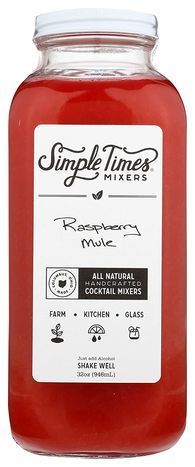 Simple Times Mixers Raspberry Mule Cocktail Mix - 32 Ounces