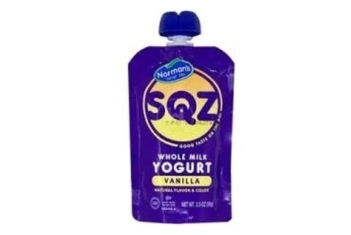 Norman's SQZ Whole Milk Yogurt Pouch, Vanilla - 3.5 Oz