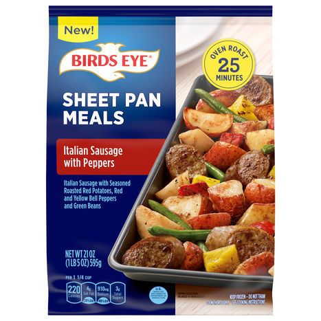 Birds Eye Sheet Pan Meals, Italian Sausage with Peppers - 21 Ounces
