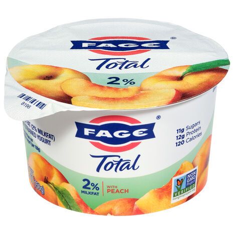 Fage Reduced Fat Strained Peach Greek Yogurt - 5.3 Ounces