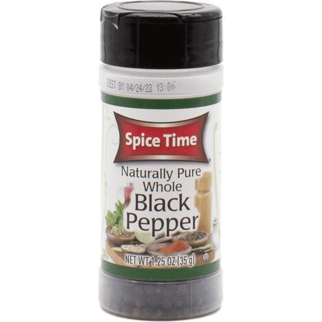 Spice Time Black Pepper - 1.25 Ounces