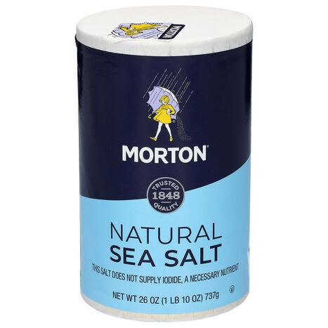 Morton Natural Sea Salt - 26 Ounces