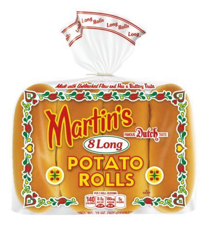 Martin's Hot Dog Potato Rolls - 15 Ounces