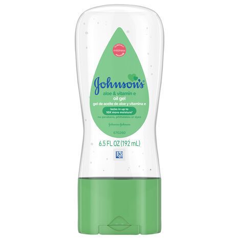 Johnson's Aloe & Vitamin E Oil Gel - 6.5 Fluid Ounces