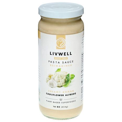 Livwell Cauliflower Alfredo Pasta Sauce - 16 Ounces