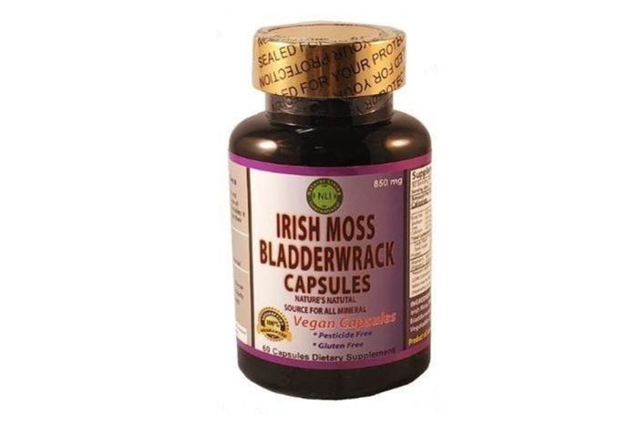 Natural Living International Irish (Sea) Moss and Bladderwrack Capsules - 60 Capsules
