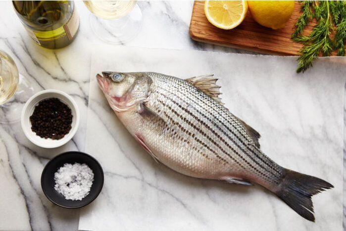 Farm Raised Whole Striped Bass