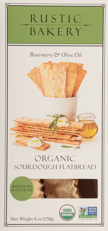 Rustic Bakery Organic Sourdough Rosemary & Olive Oil Flatbread - 6 Ounces