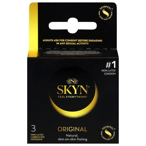 Skyn Condoms, Non-Latex, Lubricated, Original - 3 Condoms