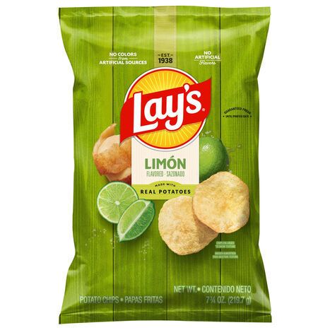 Lay's Limon Flavored Potato Chips - 7.75 Ounces