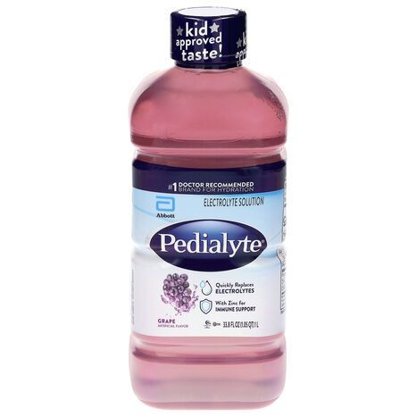 Pedialyte Grape Electrolyte Solution - 33.8 Fluid Ounces