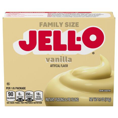 Jell-O Instant Vanilla Pudding & Pie Filling Family Size - 5.1 Ounces