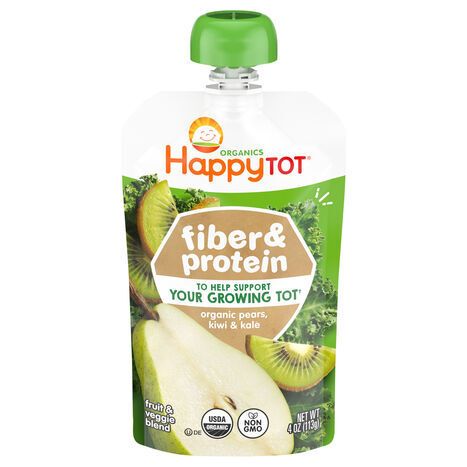Happy Tot Stage 4 Organic Pears, Kiwi & Kale Pouch - 4 Ounces