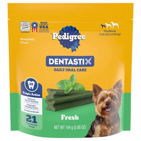 Pedigree Toy/Small Daily Oral Care Fresh Treats for Dogs - 21 Treats