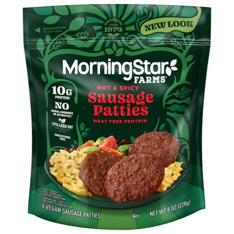 MorningStar Farms Vegan Hot & Spicy Sausage Patties - 6 Patties