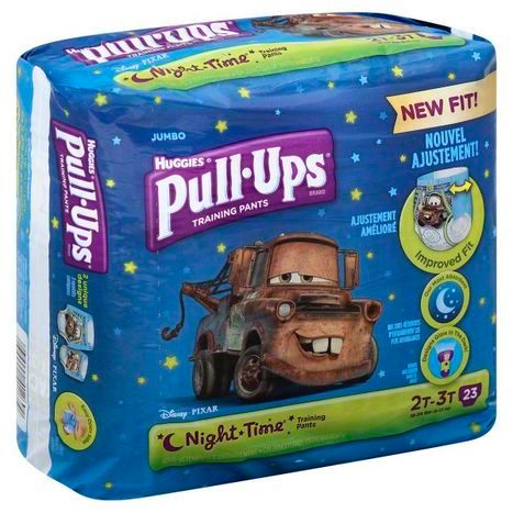 Pull Ups Night-Time Training Pants, for Boys, Size 2T-3T (18-34 lbs), Disney Pixar Toy Story - 23 Each