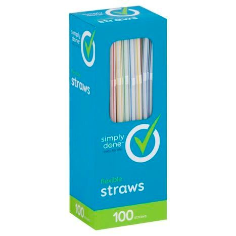 Buy Simply Done Straws, Flexible - 100ct Online | Mercato