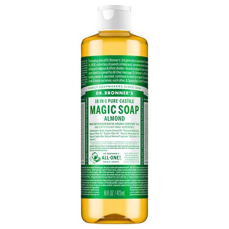Dr. Bronner's 18-In-1 Pure-Castile Almond Magic Soap - 16 Fluid Ounces