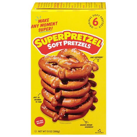 SuperPretzel Soft Original Pretzels - 6 Pretzels