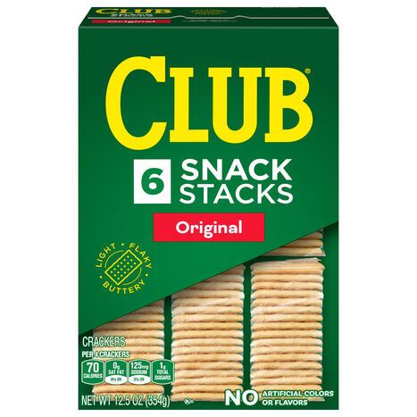 Club Snack Stacks Original Crackers - 6 Snack Stacks