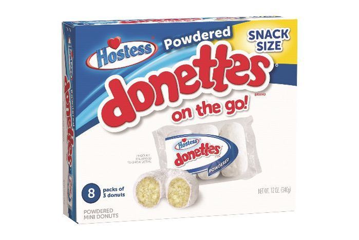 Hostess Snack Pack Powdered Donettes Donuts - 8 Count (12 Ounces Each)