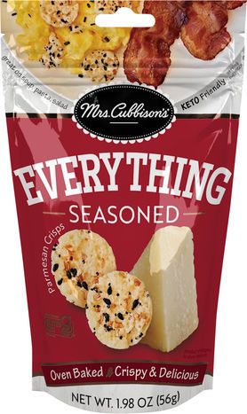 Mrs. Cubbison's Parmesan Crisps, Everything, Seasoned - 1.98 Ounces