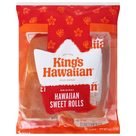King's Hawaiian Hawaiian Original Sweet Rolls - 4 Rolls