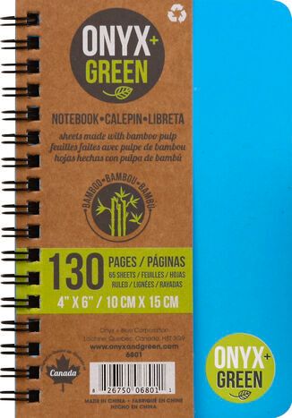 Onyx + Green Notebook - 1 Notebook
