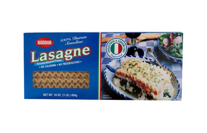 Haddar Lasagne Pasta - 16 Ounces
