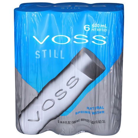 Voss Still Natural Spring Water - 6 x 16.9 Fluid Ounces
