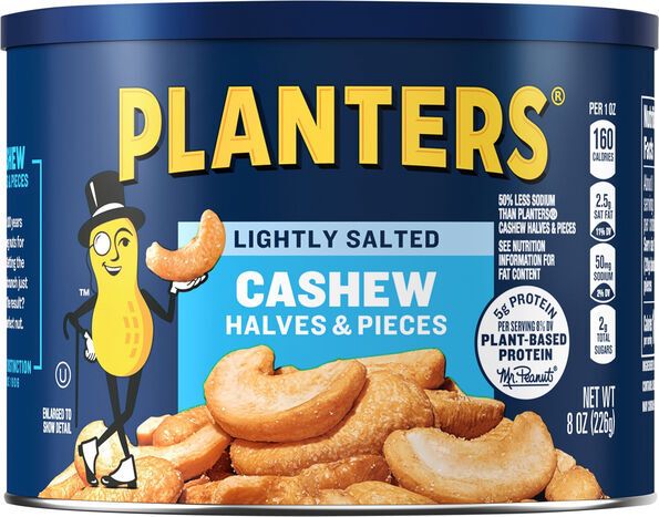 Planters Lightly Salted Cashew Halves & Pieces - 8 Ounces