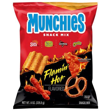 Munchies Flamin' Hot Flavored Snack Mix - 8 Ounces
