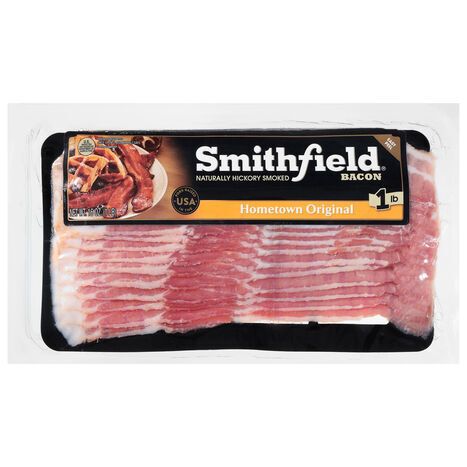 Smithfield Naturally Hickory Smoked Hometown Original Bacon - 16 Ounces