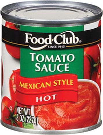 Food Club Mexican Style Hot Tomato Sauce - 8 Ounces