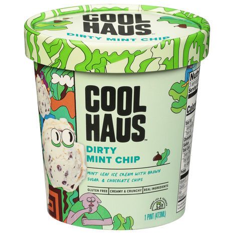 CoolHaus Ice Cream, Dirty Mint Chip - 1 Pint